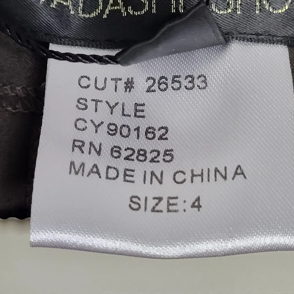 Tadashi Shoji Mother Of The Bride Taffeta Top ONLY Size 4 Espresso Brown Jewel - Picture 15 of 16